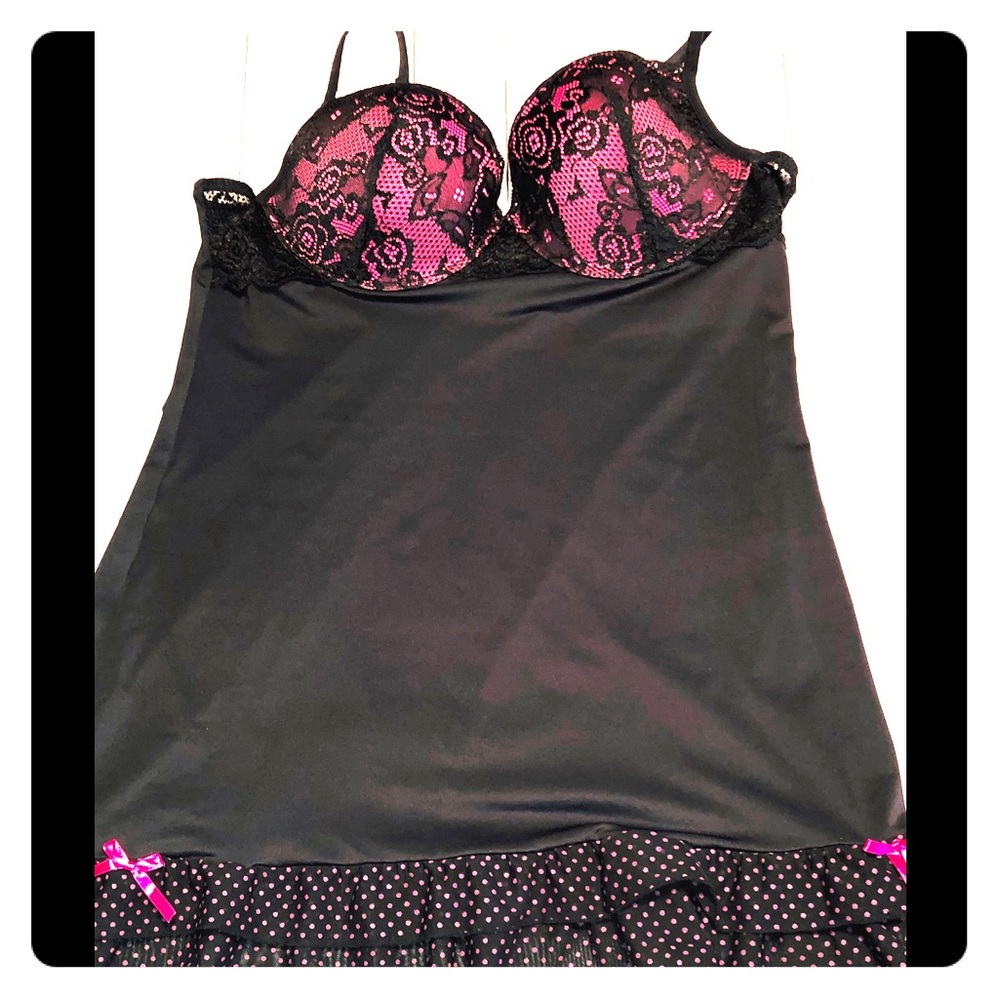 Black and Pink Chemise